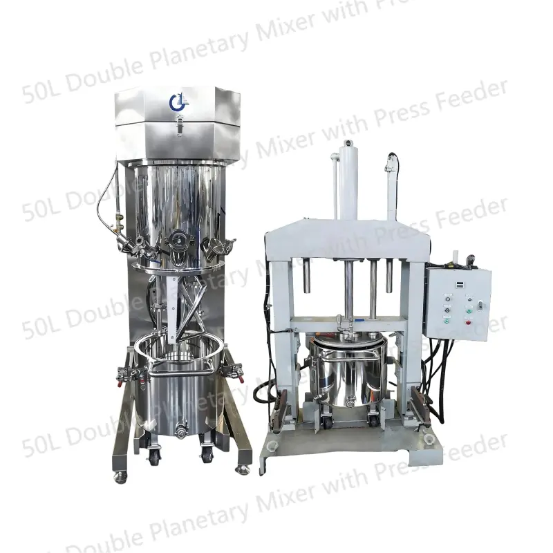 Compilador planetario doble 50L con alimentador de prensa