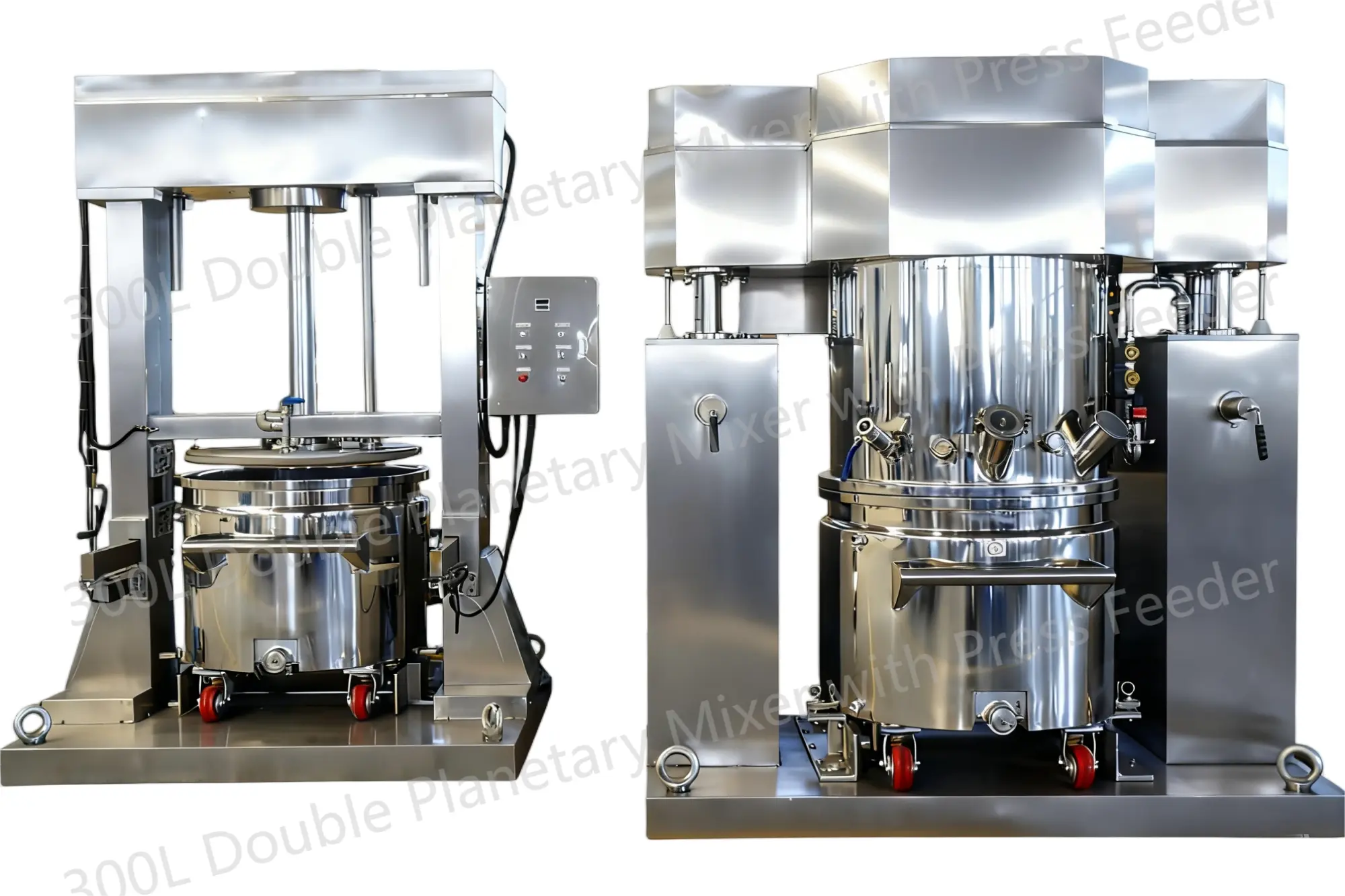 Conjunto planetario doble de 300L con alimentador de prensa